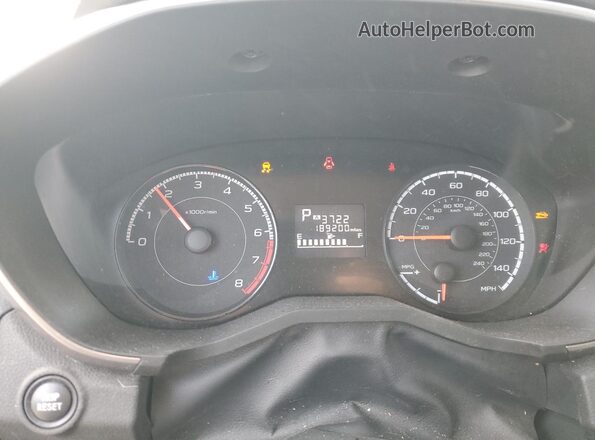 JF2GTADC3K8235448 2019 SUBARU CROSSTREK Charcoal Instrument cluster view