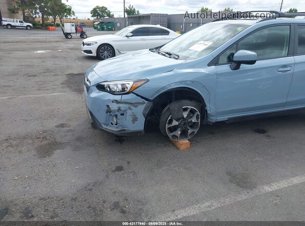 JF2GTADC7JH312479 2018 SUBARU CROSSTREK Light Blue წინა ხედი