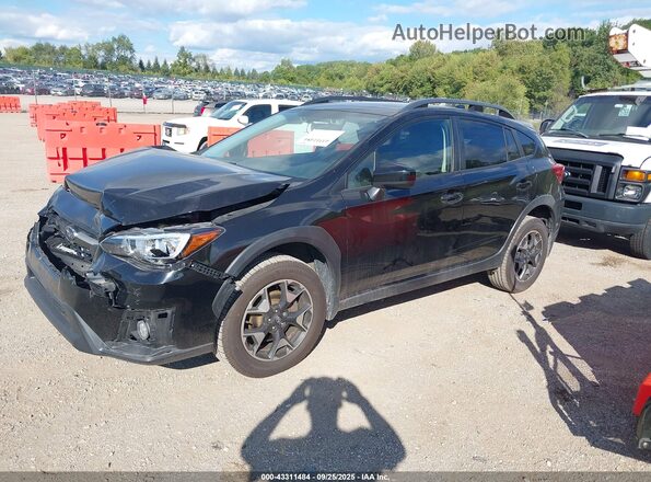 JF2GTAEC2KH328038 2019 SUBARU CROSSTREK Black Vista tres cuartos delantera izquierda