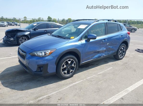 JF2GTAEC2L8229642 2020 SUBARU CROSSTREK Blue Առջևի ձախ երեք քառորդ տեսարան