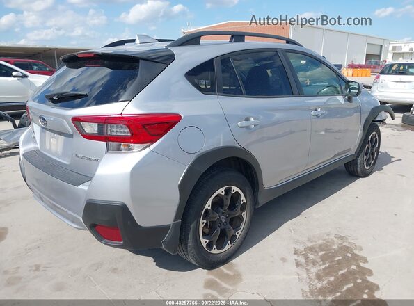 JF2GTAEC3M8333056 2021 SUBARU CROSSTREK Серебряный Задняя правая четверть