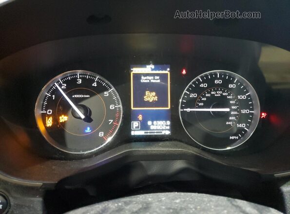 JF2GTAMC9KH288784 2019 SUBARU CROSSTREK Black ხელსაწყოთა პანელის ხედი
