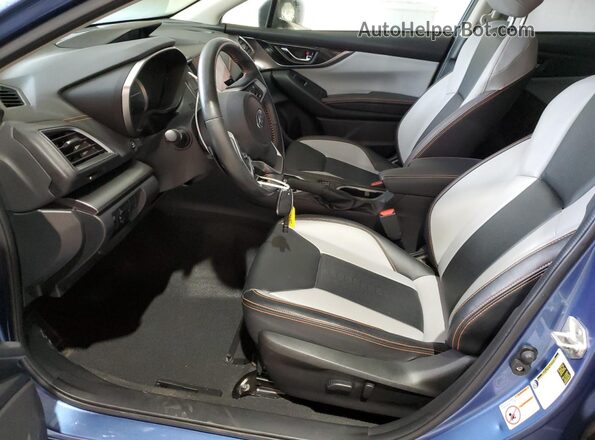 JF2GTAMCXKH384455 2019 SUBARU CROSSTREK Blue Widok wnętrza z przodu