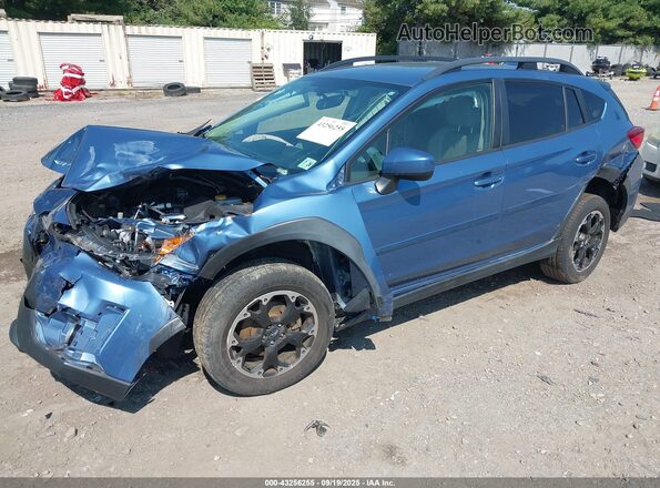JF2GTAPC4MH358920 2021 SUBARU CROSSTREK Blue Передня ліва чверть