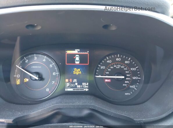 JF2GTAPC5L8207910 2020 SUBARU CROSSTREK Gray Widok tylnych siedzeń