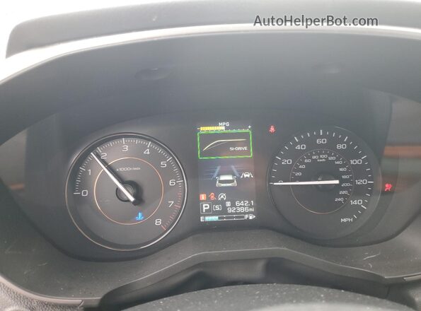 JF2GTAPC6L8237112 2020 SUBARU CROSSTREK Red Instrument cluster view