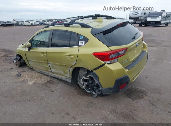 JF2GTHNC3NH253573 2022 SUBARU CROSSTREK Green Trasero izquierdo