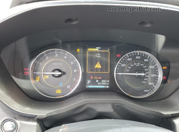 JF2GTHRC9MH250900 2021 SUBARU CROSSTREK Gray Սարքավորումների վահանակի տեսք