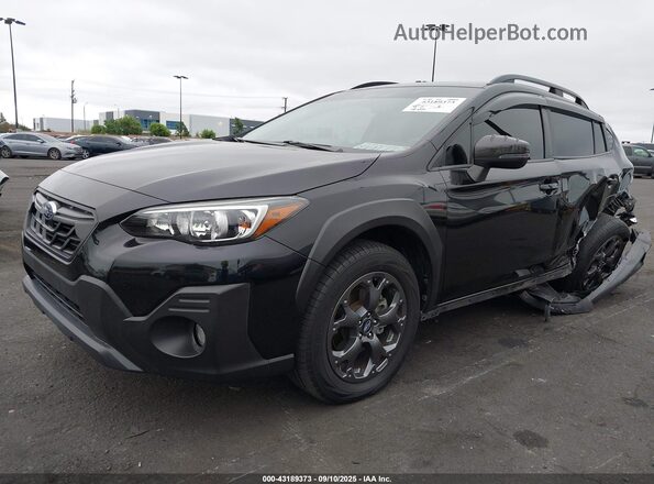 JF2GTHSC0MH304059 2021 SUBARU CROSSTREK Black Передня ліва чверть