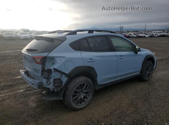 JF2GTHSCXNH229646 2022 SUBARU CROSSTREK Blue Trasero derecho