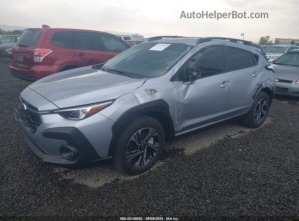 JF2GUHDC1S8267126 2025 SUBARU CROSSTREK Gray Vista tres cuartos delantera izquierda