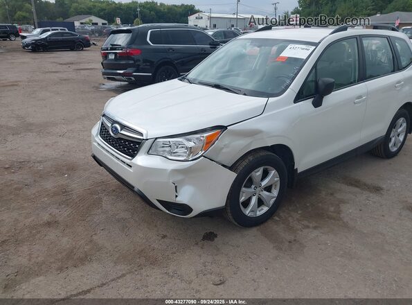JF2SJABC3GH456705 2016 SUBARU FORESTER 2.5 Белый Вид спереди