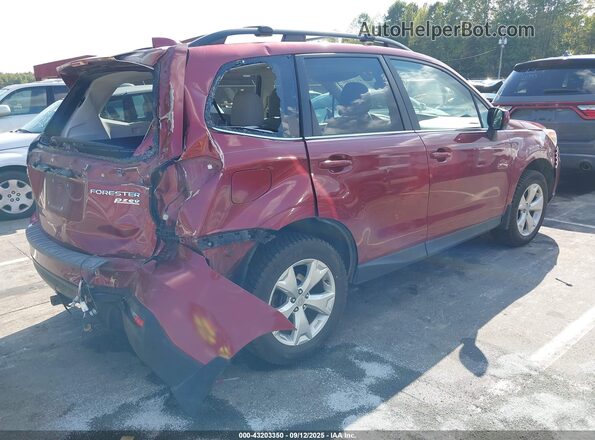 JF2SJARC2GH473260 2016 SUBARU FORESTER 2.5 Burgundy Tył prawy