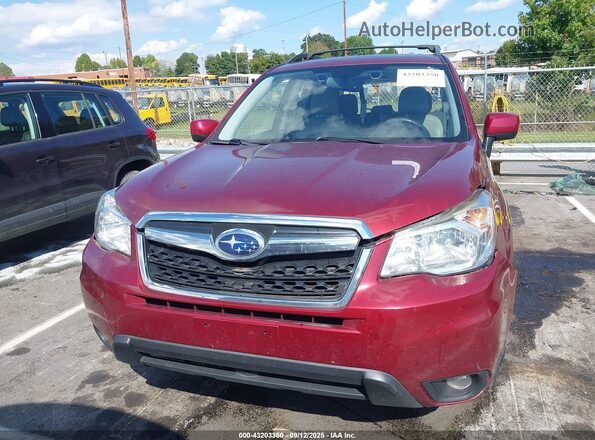 JF2SJARC2GH473260 2016 SUBARU FORESTER 2.5 Burgundy Widok zestawu wskaźników