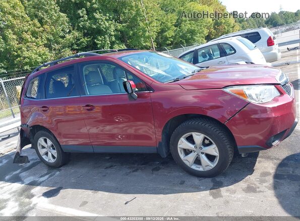 JF2SJARC2GH473260 2016 SUBARU FORESTER 2.5 Burgundy Widok wnętrza z tyłu