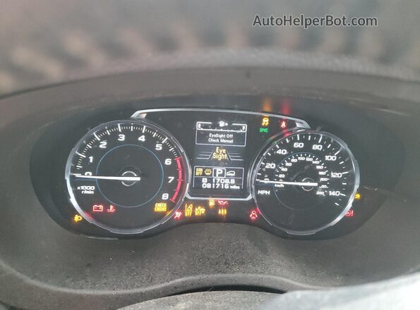JF2SJAWC4HH811960 2017 SUBARU FORESTER 2.5I TO Black ხელსაწყოთა პანელის ხედი