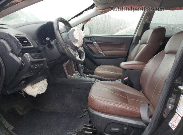 JF2SJAWC4HH811960 2017 SUBARU FORESTER 2.5I TO Black წინა სალონის ხედი