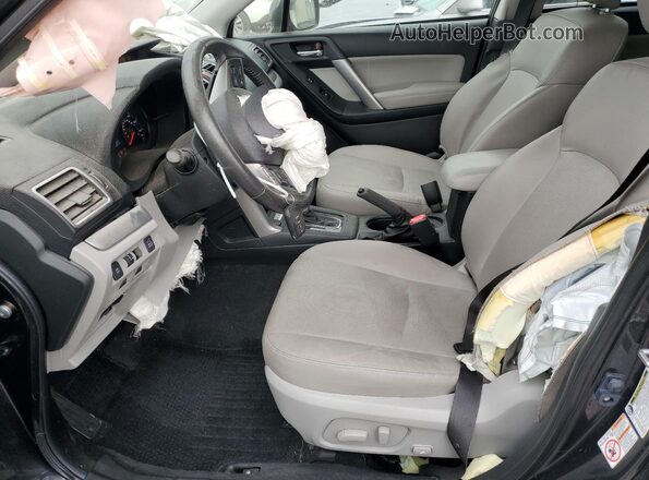 JF2SJAXC1GH495477 2016 SUBARU FORESTER 2.5I TO Charcoal წინა სალონის ხედი