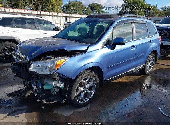 JF2SJAXC4GH548334 2016 SUBARU FORESTER 2.5I TO Blue წინა მარცხენა ხედი სამი მეოთხედიდან