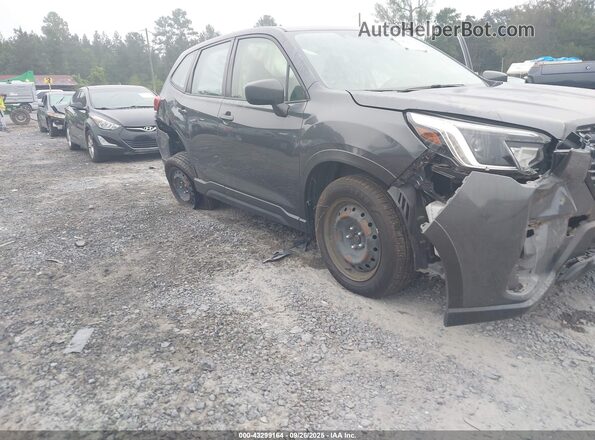 JF2SKAAC2NH510264 2022 SUBARU FORESTER Gray Vista frontal