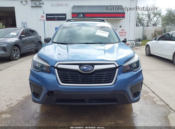 JF2SKADC4MH460963 2021 SUBARU FORESTER Light Blue Widok zestawu wskaźników