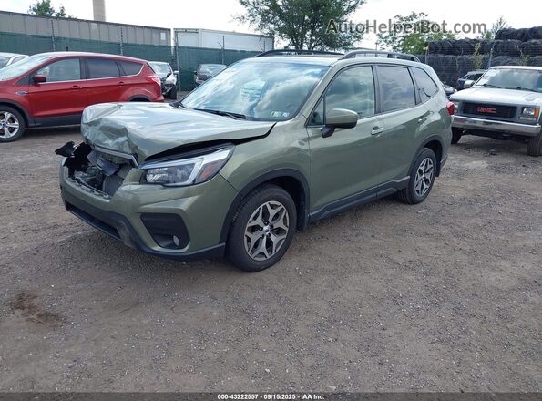 JF2SKAFC2MH540050 2021 SUBARU FORESTER Green Vista tres cuartos delantera izquierda