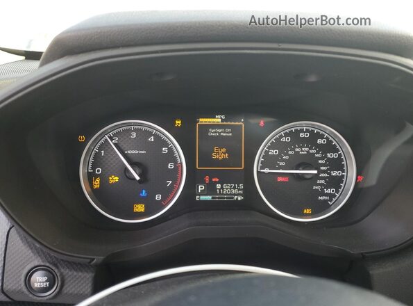 JF2SKAGC4LH545988 2020 SUBARU FORESTER White Widok zestawu wskaźników