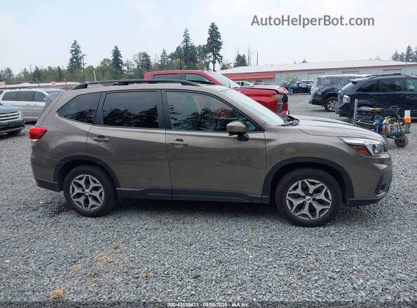 JF2SKAJC1MH496338 2021 SUBARU FORESTER Brown Widok wnętrza z tyłu