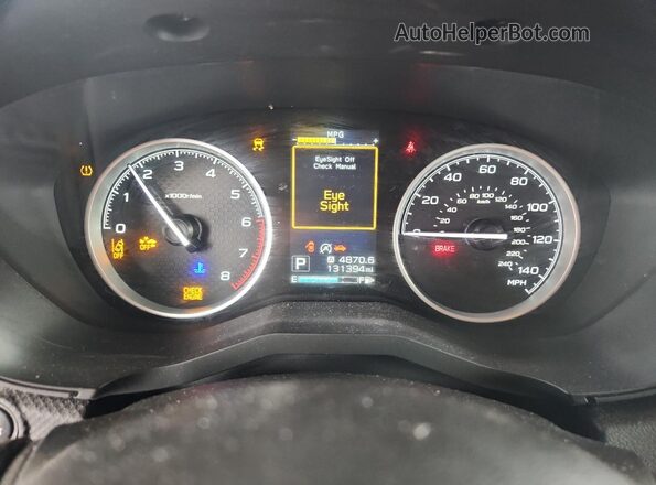 JF2SKAJC5LH506061 2020 SUBARU FORESTER Gray Вид щитка приладів