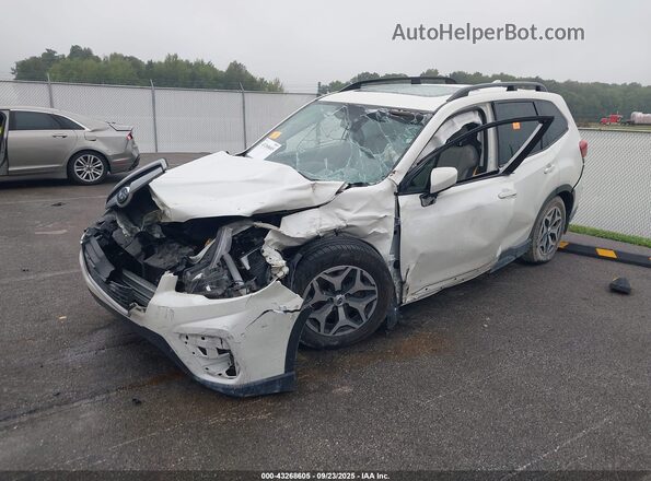 JF2SKAJC8LH554475 2020 SUBARU FORESTER White Przód lewy