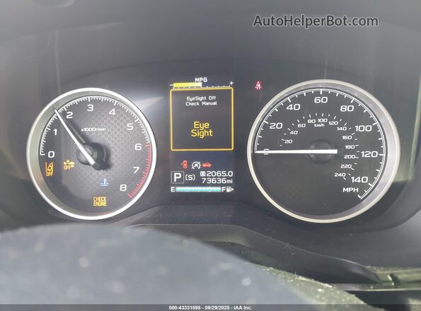 JF2SKAJC9LH451646 2020 SUBARU FORESTER White Հետևի նստատեղերի տեսք