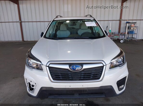 JF2SKAJC9LH556882 2020 SUBARU FORESTER White Widok zestawu wskaźników