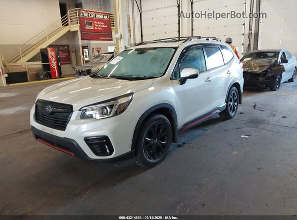 JF2SKALC3LH408465 2020 SUBARU FORESTER White Առջևի ձախ երեք քառորդ տեսարան