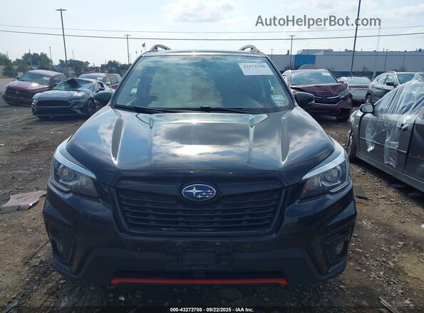JF2SKAMC3LH550653 2020 SUBARU FORESTER Black Widok zestawu wskaźników