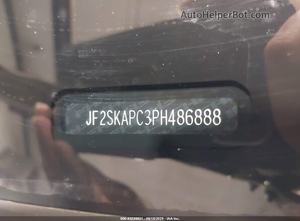 JF2SKAPC3PH486888 2023 SUBARU FORESTER Green Widok komory silnika