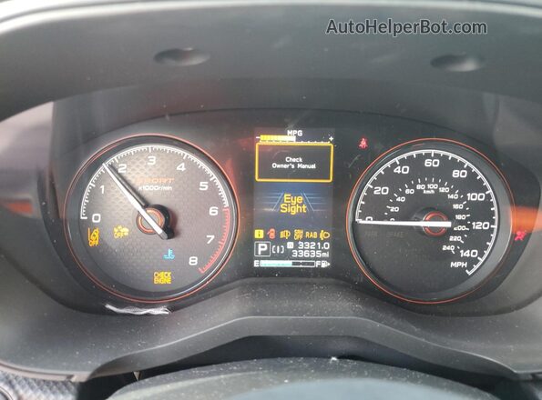 JF2SKARCXMH578377 2021 SUBARU FORESTER Gray Vista del cuadro de instrumentos