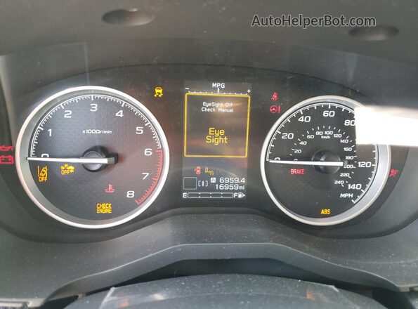 JF2SKASC3MH463467 2021 SUBARU FORESTER Black Instrument cluster view