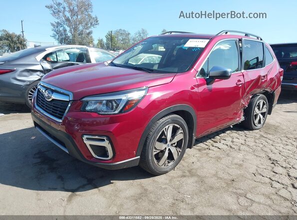 JF2SKAXC7LH418488 2020 SUBARU FORESTER Red Առջևի ձախ երեք քառորդ տեսարան