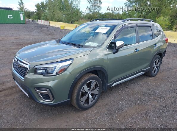 JF2SKAXC7MH403989 2021 SUBARU FORESTER Green Vista tres cuartos delantera izquierda