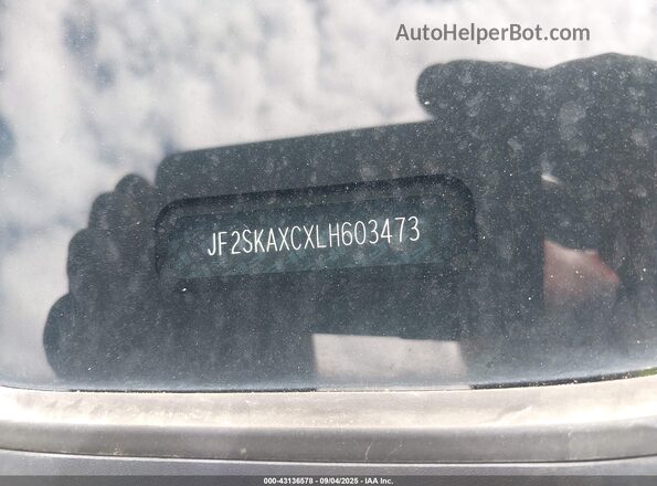 JF2SKAXCXLH603473 2020 SUBARU FORESTER Серебряный Вид подкапотного пространства