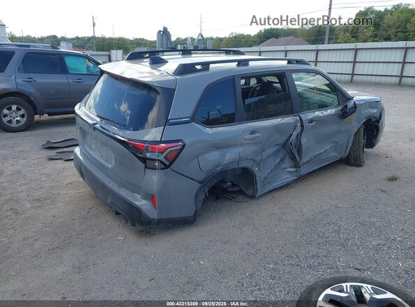JF2SLDDCXSH528582 2025 SUBARU FORESTER Gray Trasero derecho