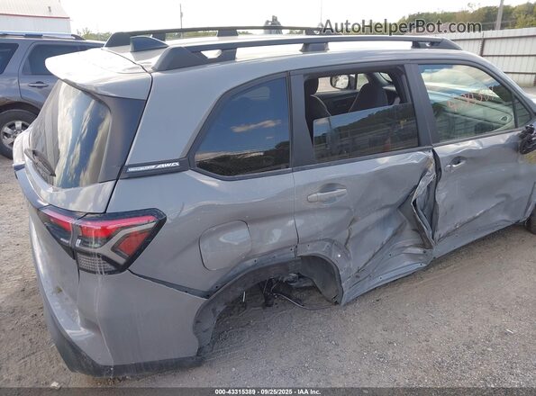 JF2SLDDCXSH528582 2025 SUBARU FORESTER Gray Vista frontal