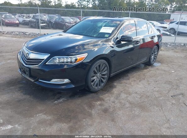 JH4KC1F51GC000928 2016 ACURA RLX Black Առջևի ձախ երեք քառորդ տեսարան