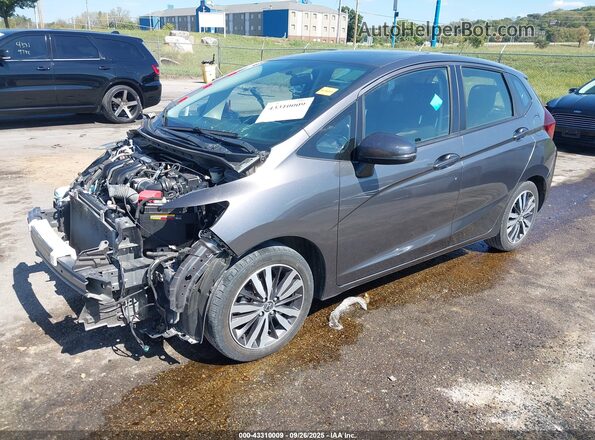 JHMGK5H85HS022753 2017 HONDA FIT Gray 