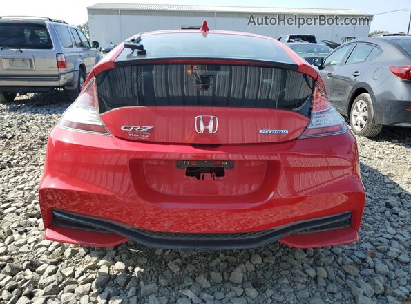 JHMZF1D41GS001485 2016 HONDA CR-Z Красный Вид сзади
