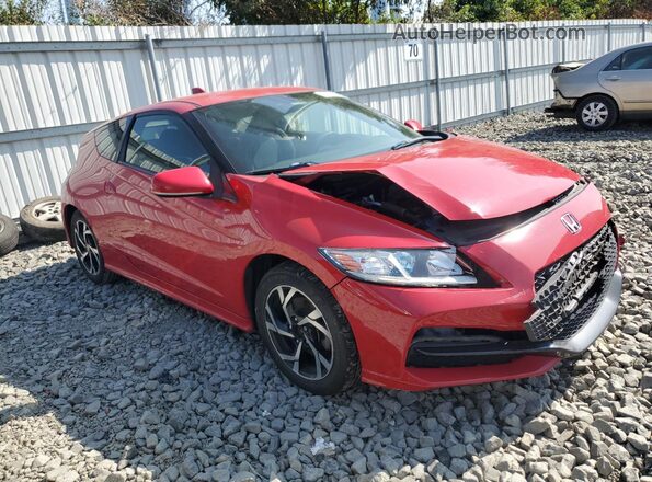 JHMZF1D41GS001485 2016 HONDA CR-Z Красный Передняя правая четверть