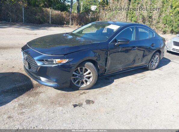 JM1BPAALXM1313494 2021 MAZDA 3 Blue Առջևի ձախ երեք քառորդ տեսարան