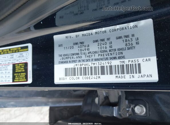 JM1BPAKL7M1324192 2021 MAZDA 3 Dark Blue Вид подкапотного пространства