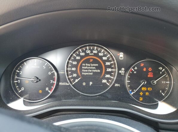 JM1BPAMM6K1146455 2019 MAZDA 3 Gray Instrument cluster view
