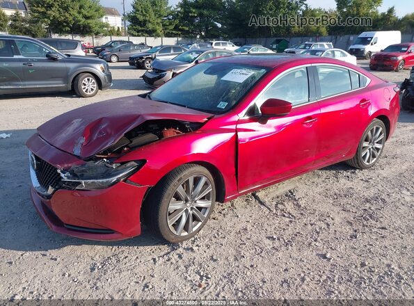 JM1GL1TY4M1614997 2021 MAZDA 6 Red Vista tres cuartos delantera izquierda
